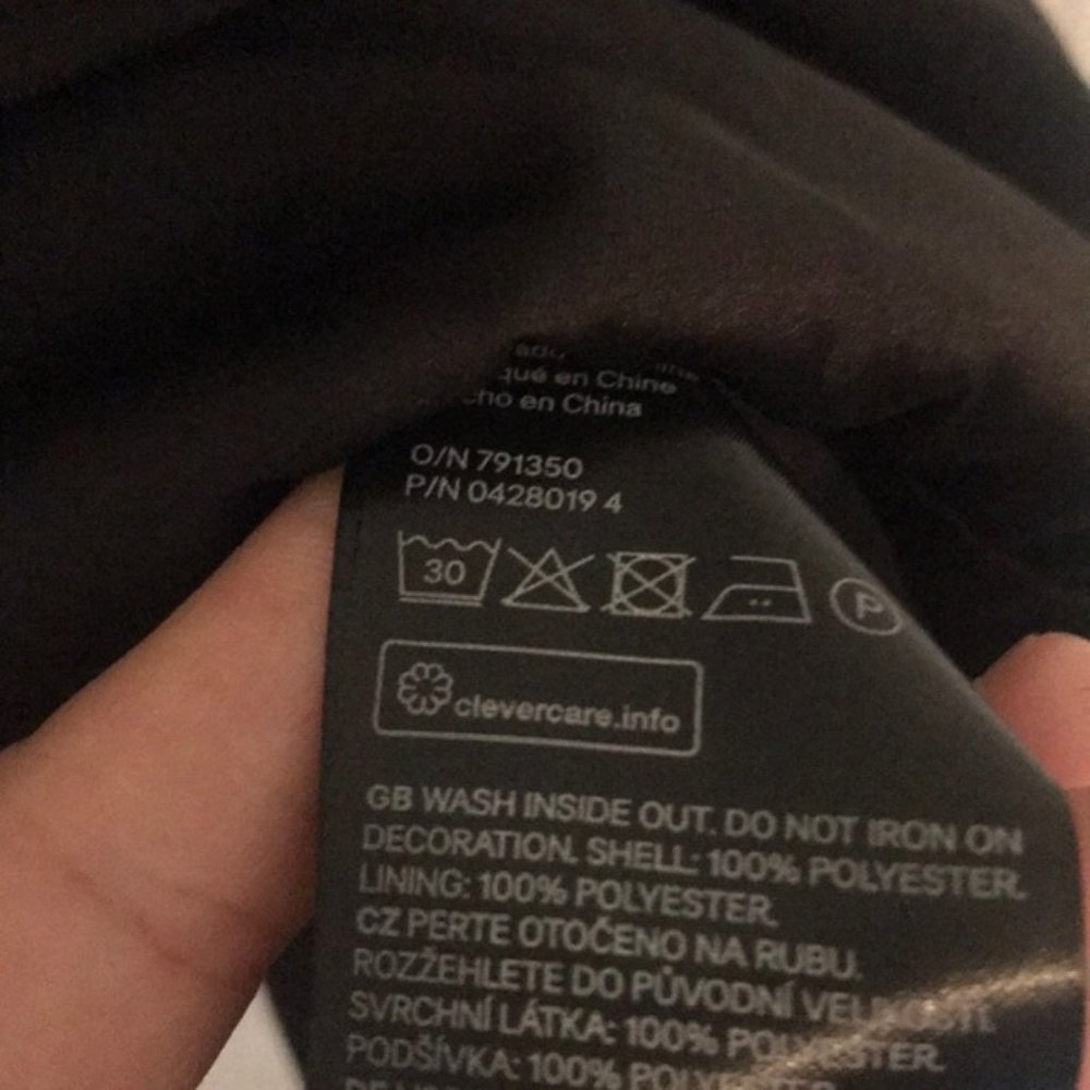black satin bomber jacket - Picture 7 of 8